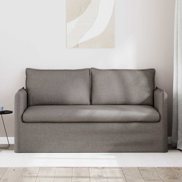 vidaXL Sofa Gr&aring;brun Samlede dimensioner: 156 x 82 x 85 cm (B x D x H)