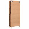 vidaXL Highboard Gammelt tr&aelig; 69,5 x 34 x 180 cm Konstrueret tr&aelig;