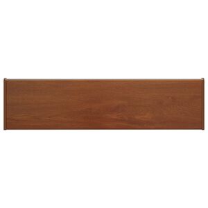 vidaXL Vindueskarm Brun tr&aelig; 60 x 25 x 4,5 cm PVC