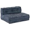 vidaXL Modulsofa Geometrisk 4 pcs Indigo 70 x 70 x 56 cm Stof