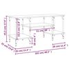 vidaXL tv-bord 102x35x45,5 cm konstrueret tr&aelig; sonoma-eg
