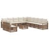 vidaXL Havesofa S&aelig;t 12 stk. Beige polyrattan
