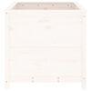 vidaXL plantekasse 82,5x82,5x78 cm massivt fyrretr&aelig; hvid