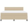 vidaXL Box spring seng Lys Gr&aring; og Hvid 203 x 180 x 88 cm Corduroy stof
