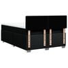 vidaXL kontinentalseng med madras 160x200 cm stof sort
