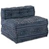 vidaXL Modulsofa Geometrisk 4 pcs Indigo 70 x 70 x 56 cm Stof