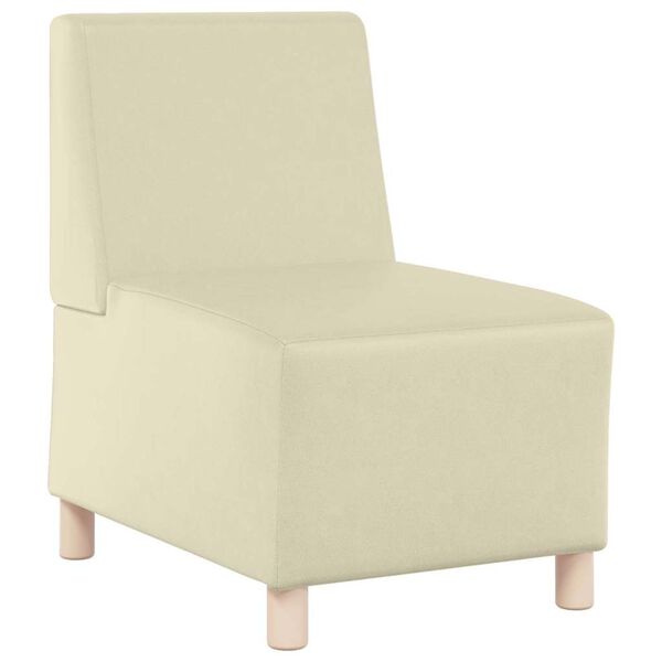 vidaXL Modulsofa enhed uden arme 2 pcs Creme 55 x 74 x 82 cm