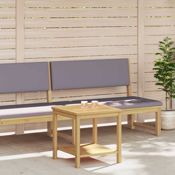 vidaXL Sidebord Olie Naturlig 45 x 45 x 45 cm Massivt Akacietr&aelig;