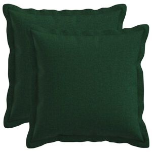 vidaXL Pudebetr&aelig;k 2 pcs HOUTEN M&oslash;rkegr&oslash;n 30 x 30 cm Faux Linned