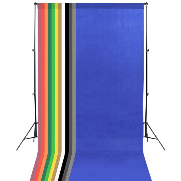 vidaXL fotostudies&aelig;t med softbox-lamper og baggrunde