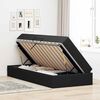 vidaXL Seng med opbevaring og madras Sort 90 x 190 cm Polyester