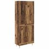 vidaXL Highboard Gammelt tr&aelig; 69,5 x 34 x 180 cm Konstrueret tr&aelig;