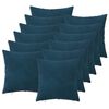 vidaXL Pudebetr&aelig;k 12 pcs HEERLEN Bl&aring; 50 x 50 cm Fl&oslash;jl