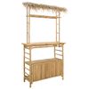 vidaXL Udend&oslash;rs barbord Naturfarvet 110 x 50 x 209 cm Bambus