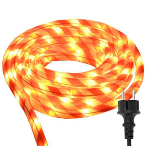 vidaXL Sejllys med reblys Varm hvid 5 m PVC
