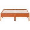 vidaXL sengeramme uden madras 120x190 cm massivt fyrretr&aelig; gyldenbrun