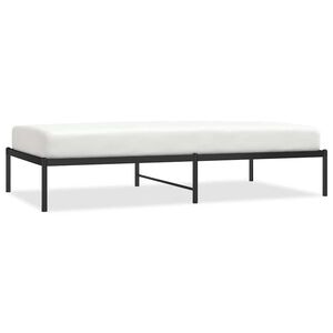 vidaXL sengeramme 100x190 cm metal sort