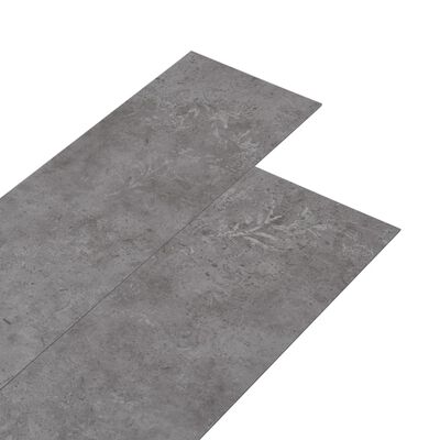 vidaXL selvhæftende PVC-gulvplanker 5,21 m² 2 mm betongrå
