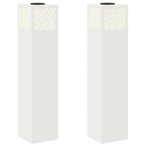 vidaXL Solar LED sti lys 2 stk. Varm hvid 18 x 18 x 80 cm