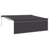 vidaXL Utr&aelig;kkelig Markise Antracit 400 &times; 300 cm Polyester og Aluminium