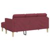 vidaXL Sofa Sæt 2 pcs Vinrød 173 x 131 x 67 cm Stof