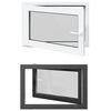 vidaXL K&aelig;ldervindue RISOR 90 x 70 cm PVC og glas Antracit