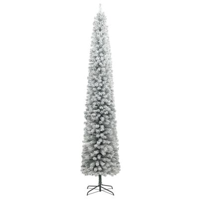 vidaXL kunstigt juletræ med 300 LED'er og sne 300 cm