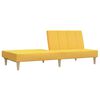 vidaXL 2-personers sovesofa stof gul