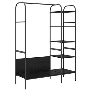 vidaXL T&oslash;jstativ Sort 120 x 44 x 160 cm Konstrueret tr&aelig;