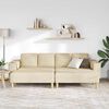 vidaXL Stue Sofa 3 pcs Creme Polyester