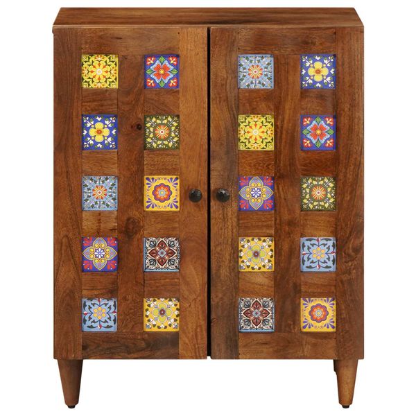 vidaXL Sideboard Valn&oslash;d 60 x 33 x 75 cm Massivt mangotr&aelig;