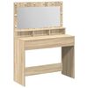 vidaXL Kl&aelig;deskab Sonoma eg 100 x 41 x 135 cm Konstrueret tr&aelig;