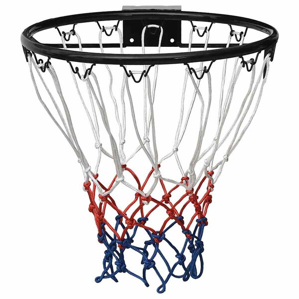 vidaXL basketkurv 39 cm stål sort