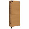 vidaXL Highboard Gammelt tr&aelig; 69,5 x 34 x 180 cm Konstrueret tr&aelig;
