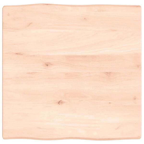 vidaXL bordplade 60x60x(2-4)cm naturlig kant ubehandlet massivt tr&aelig;