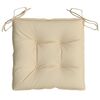 vidaXL stolehynder 2 stk. 40x40x7 cm oxfordstof beige