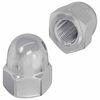 vidaXL Sekskantet Egetr&aelig; M&oslash;trikker 2 pcs S&oslash;lv m8 Metal