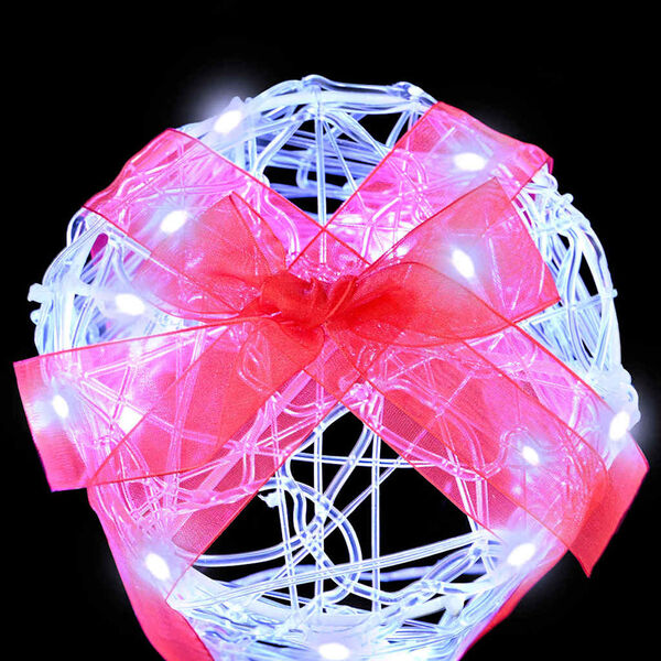 vidaXL Gaveæske dekoration 3 pcs Kold hvid 20 x 20 x 21 cm Akryl