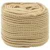 vidaXL B&aring;dsnor 5 mm 25 m Naturfarvet