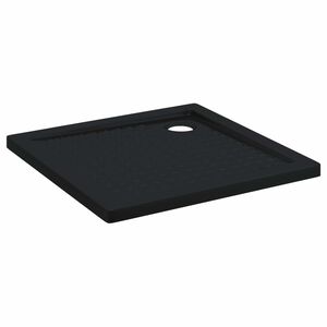 vidaXL Brusebund Tray med Dots 80 x 80 x 4 cm ABS Sort