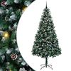 vidaXL Kunstigt juletr&aelig; med stativ Gr&oslash;n 240 cm PVC og St&aring;l og Plastik