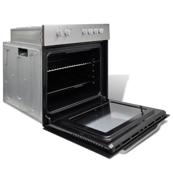 vidaXL elektrisk ovn og kogeplade til indbygning kombis&aelig;t rustfrit st&aring;l