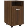 vidaXL skab med hjul 33x38x60 cm konstrueret tr&aelig; brun egetr&aelig;sfarve