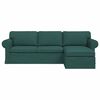 vidaXL Sofa M&oslash;rkegr&oslash;n 215 x 138 x 80 cm Stof