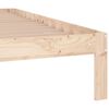 vidaXL sengeramme 150x200 cm massivt tr&aelig;
