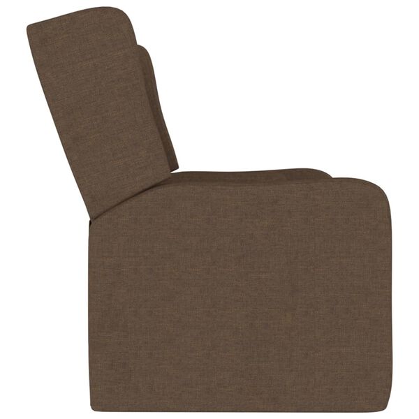 vidaXL 2-personers l&aelig;nestol med kopholder stof brun