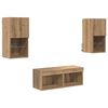 vidaXL TV V&aelig;ghylder 4 pcs Artisan Egetr&aelig; Konstrueret tr&aelig;