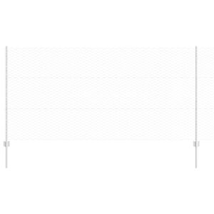 vidaXL Hegn med post S&oslash;lv 1,2 x 25 m St&aring;l