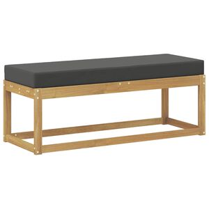 vidaXL Udend&oslash;rs Skammel B&aelig;nk Hvid 115 x 43 x 45 cm Massivt Akacietr&aelig;