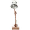 vidaXL industriel skrivebordslampe 58x18x90 cm E27 rund s&oslash;lvfarvet
